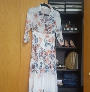 Free People inspired floral maxi dress